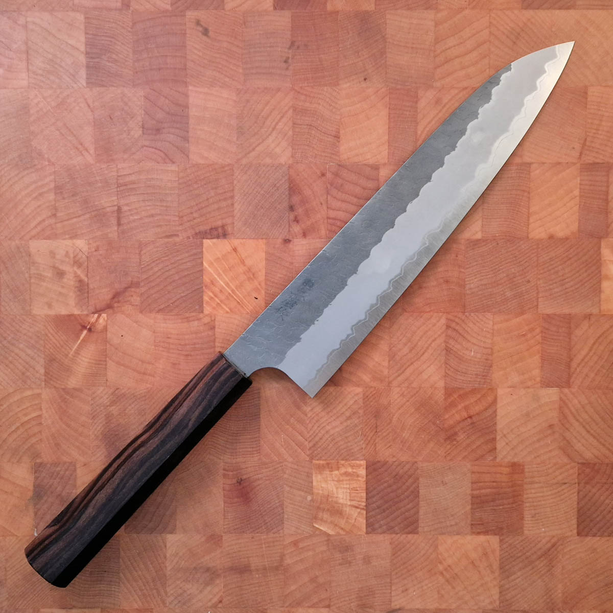 24cm Kokkekniv (Gyoto), Super Aogami Tsuchime - NIGARA HAMONO — bilde 1