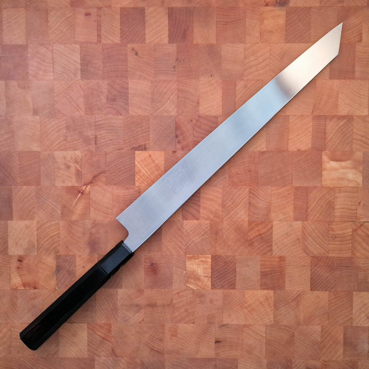 33cm Kiritsuke Yanagiba, Shirasagi, Shirogami II - Hatsukokoro — bilde 4