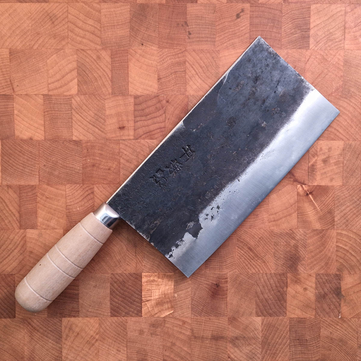 20cm Kinesisk kokkekniv, Kurochi, Shirogami II - Sentan