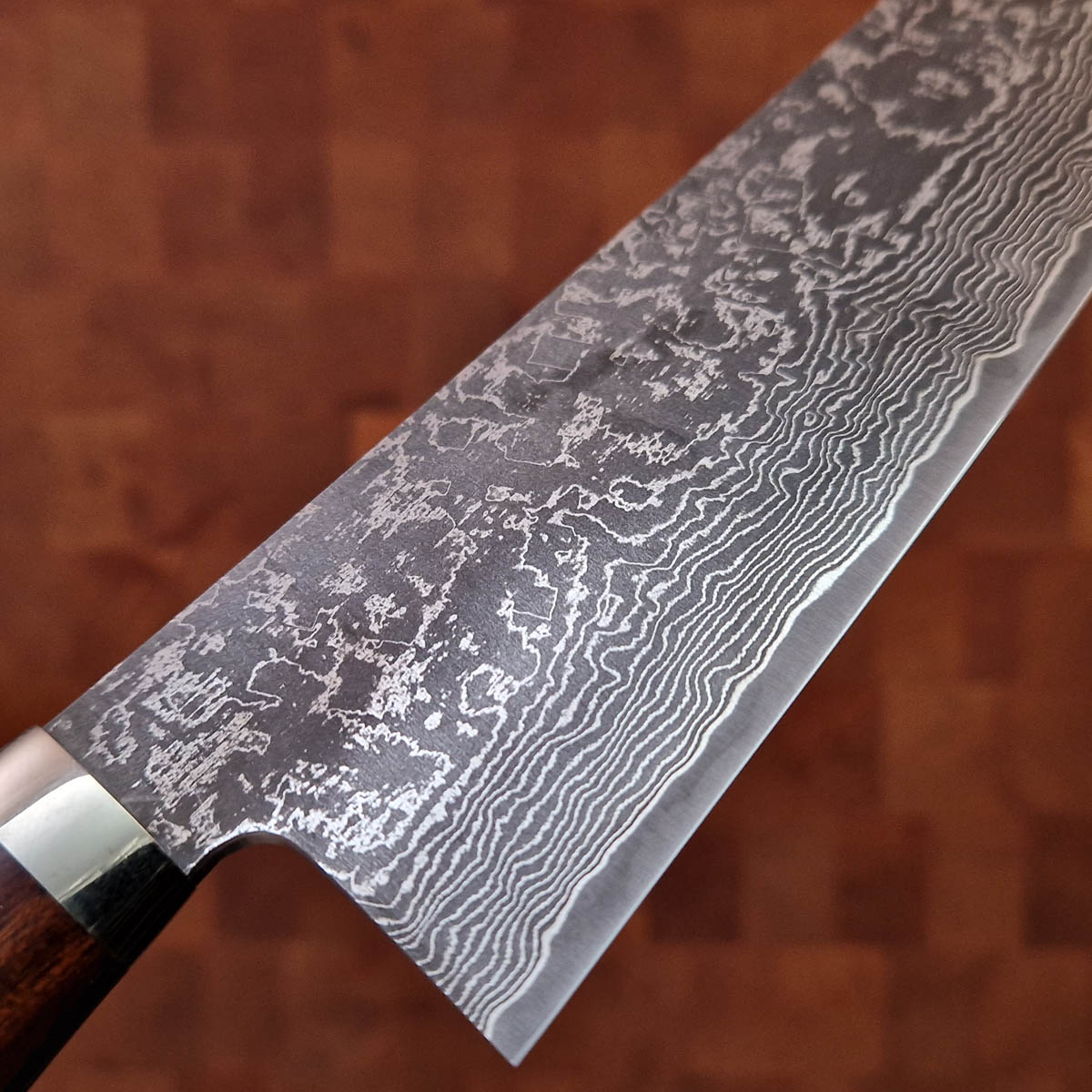 21cm Kokkekniv, Damask, SG2 - Tanaka Shigeki — bilde 2
