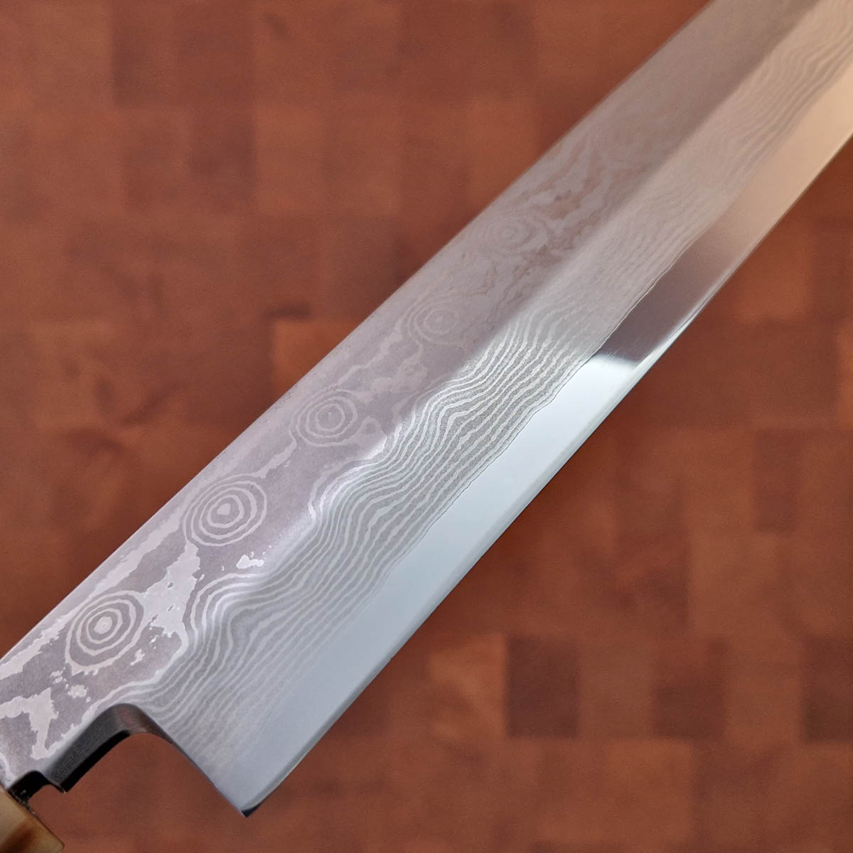30cm Kiritsuke Yanagiba, Raindrop damask, silver 3 - Nagashi — bilde 3