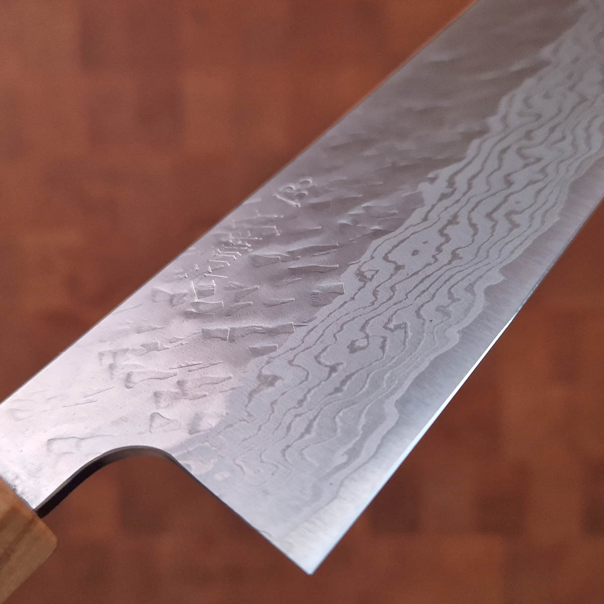 18cm Bunka, Vg10 damask/tsuchime - NIGARA HAMONO — bilde 2