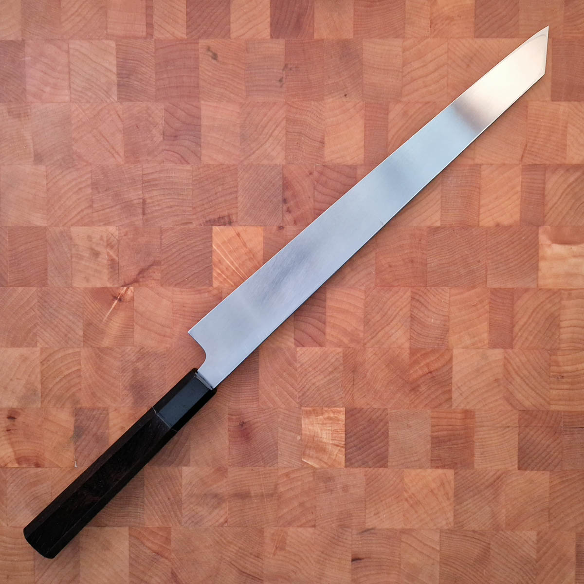 30cm Kiritsuke Yanagiba, Shirasagi, Shirogami II - Hatsukokoro — bilde 3