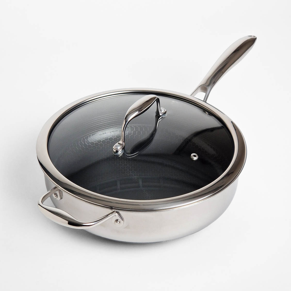 Sautépanne med lokk, 3 ltr ltr, hybrid - HEXCLAD — bilde 3