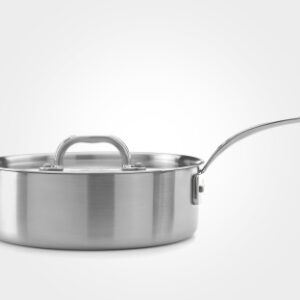 Traktørpanne 26cm, m. lokk, rustfritt stål/induksjon - Samuel Groves
