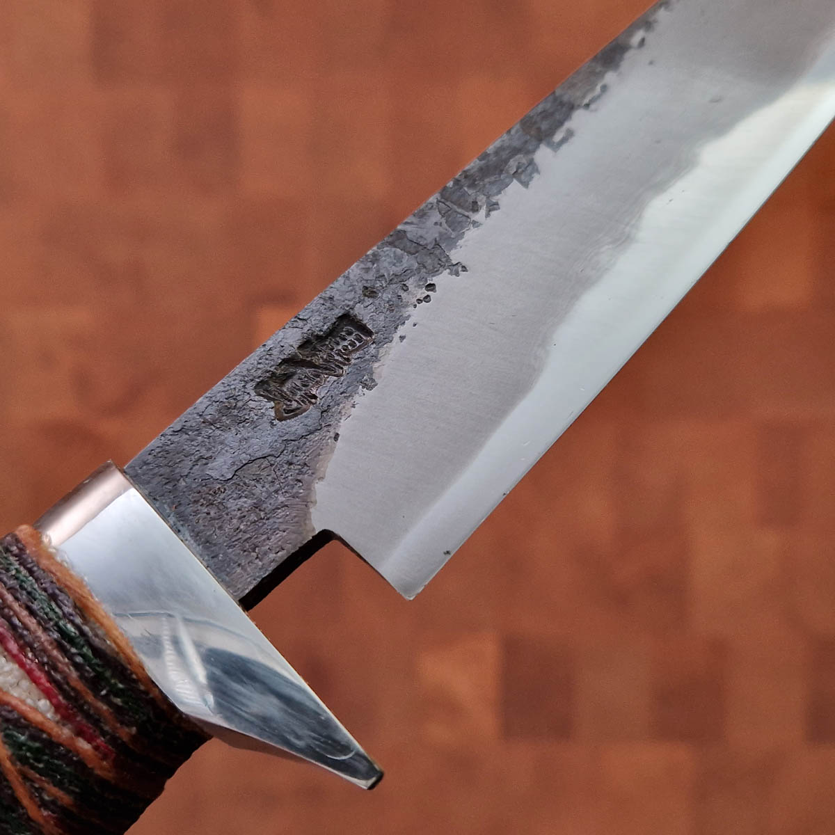 12cm Jaktkniv, karbonstål - RED ORCA — bilde 2