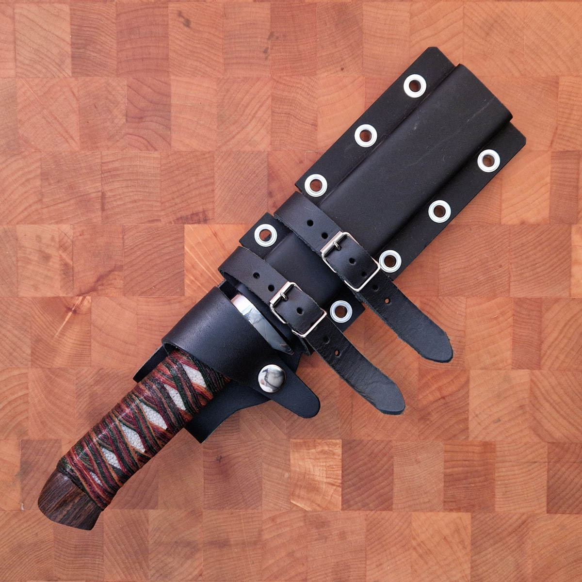 12cm Jaktkniv, karbonstål - RED ORCA — bilde 3