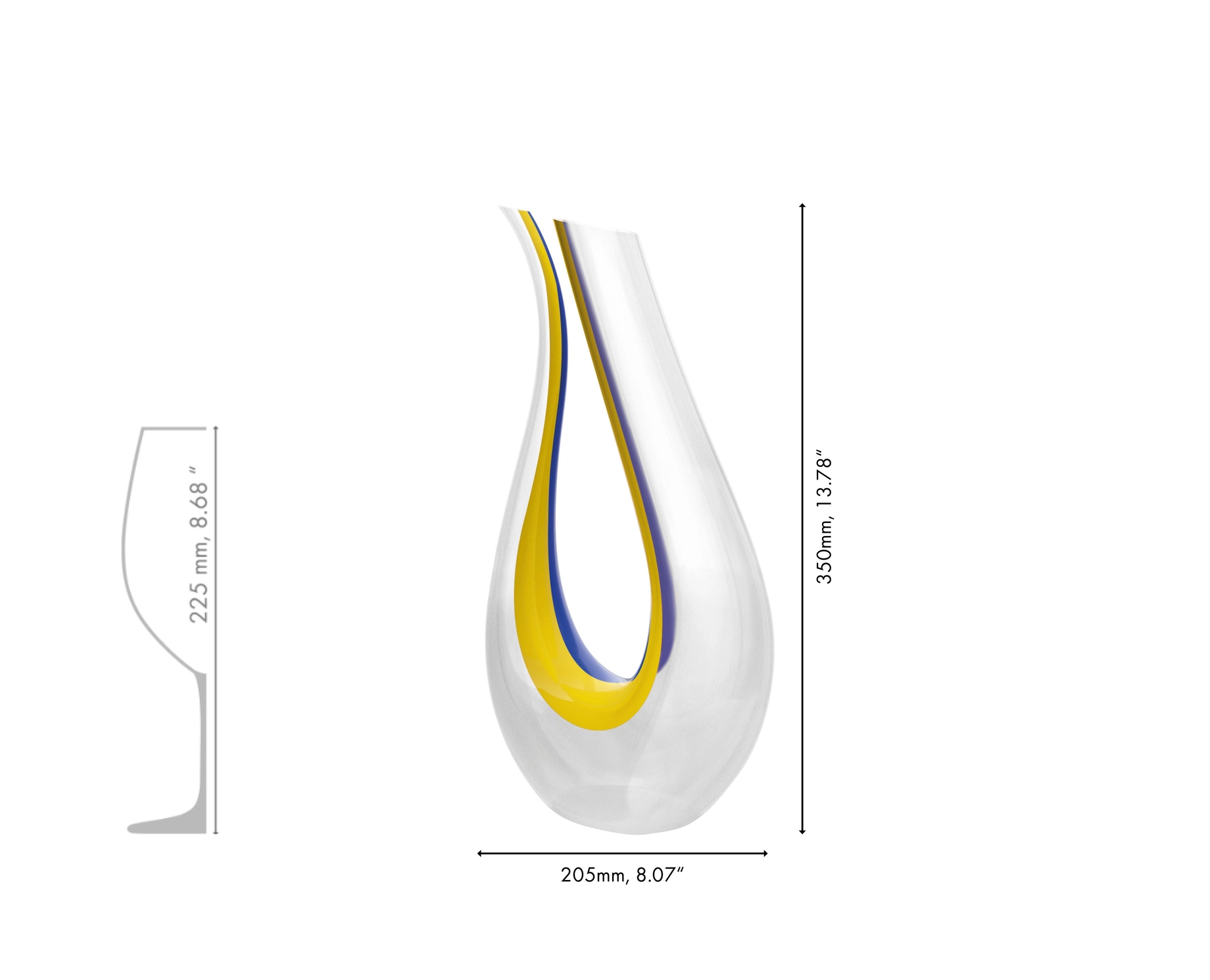 Dekanter AMADEO, gul & blå LTD - RIEDEL — bilde 2
