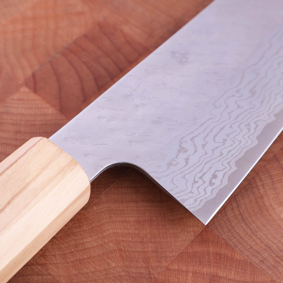 18cm Grønnsakskniv (santoku), Vg10 damask/tsuchime - NIGARA HAMONO — bilde 2