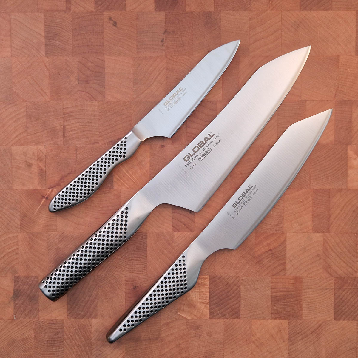 Knivsett 40års jubileum - 18cm, 15cm og 11cm - GLOBAL — bilde 1