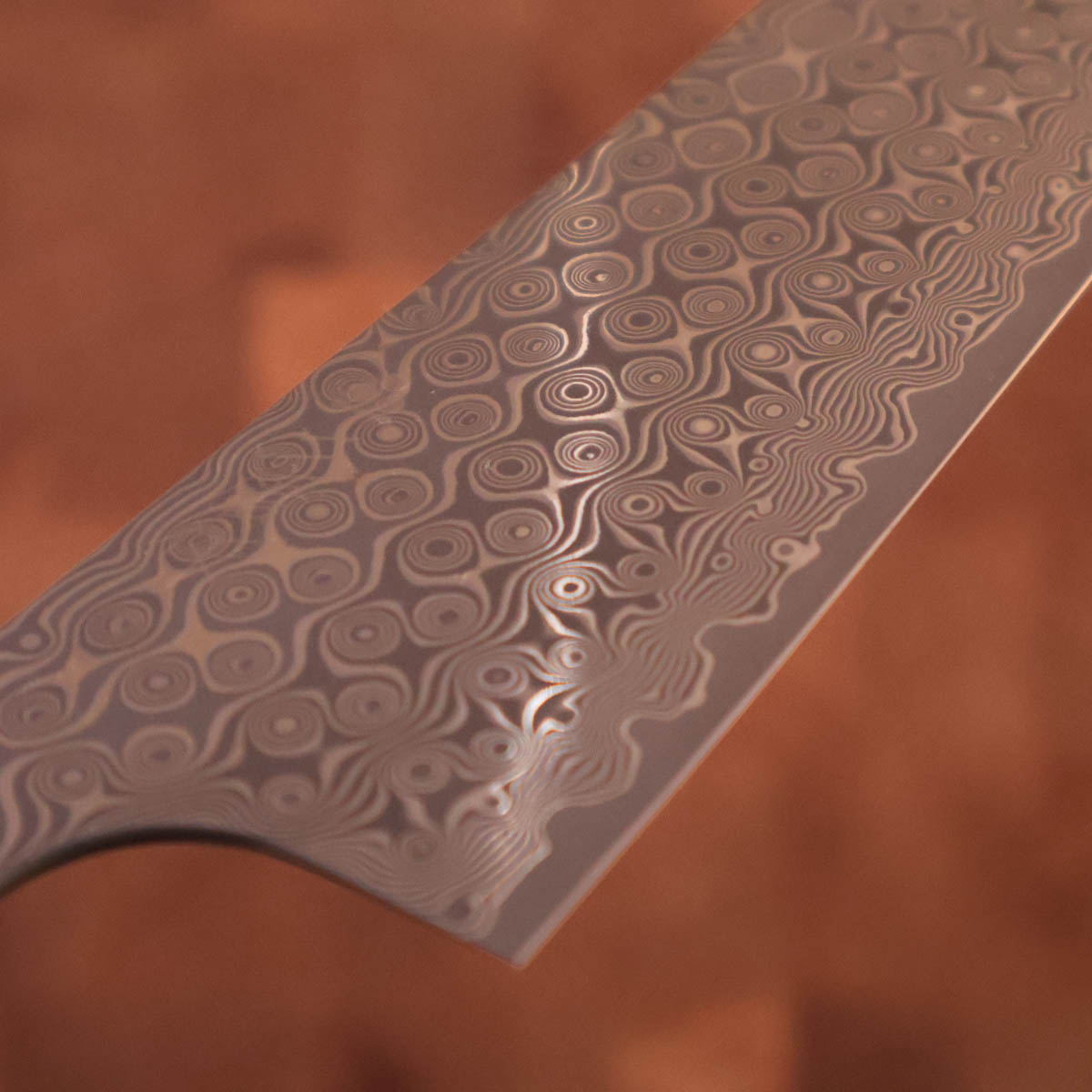 18cm Bunka "Anmon" Raindrop damask, SG2 - Nigara Hamono — bilde 2