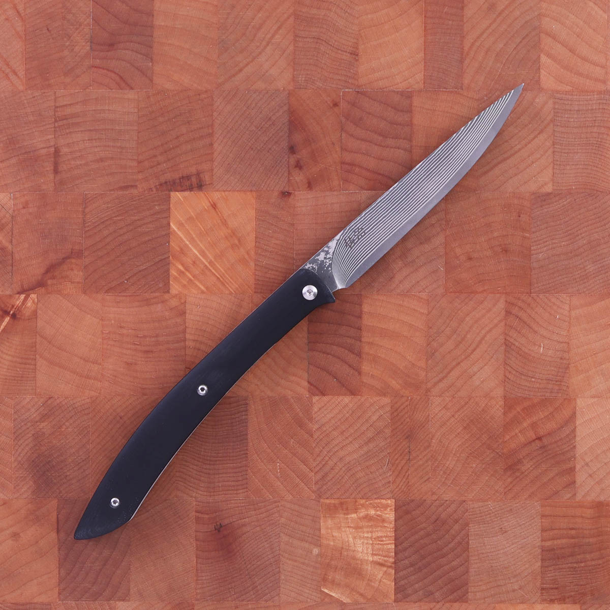 Biffkniv, foldbar m/ damask - SAJI — bilde 1