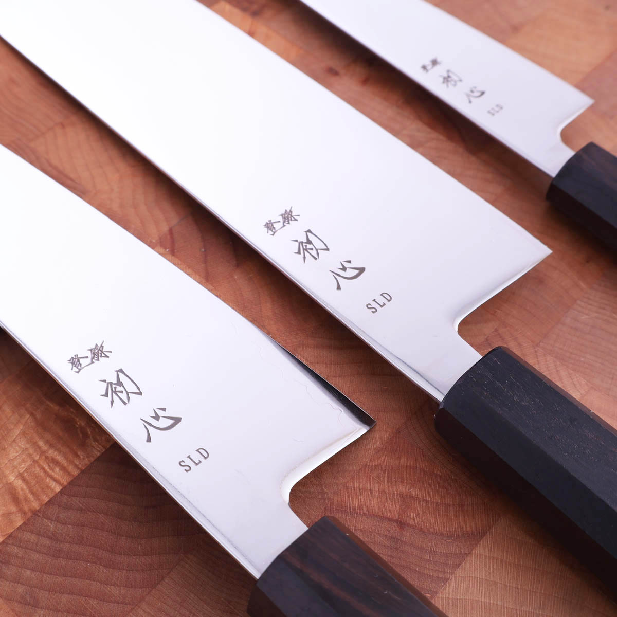 Knivsett, Santoku, Nakiri & Petty, Akarui - Hatsukokoro — bilde 2