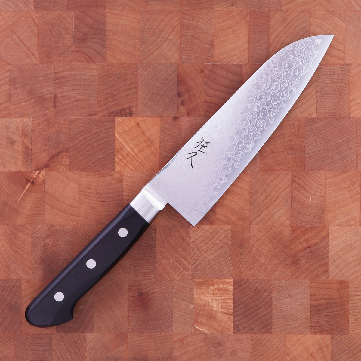 16.5cm Grønnsakskniv (santoku), damask, AUS10 - HARUYUKI