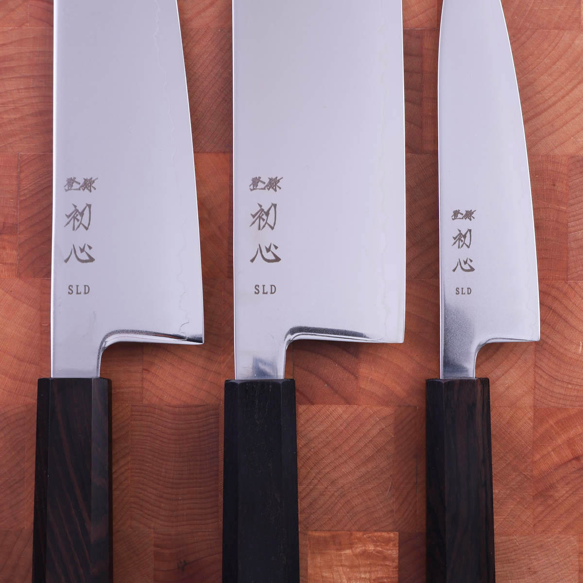 Knivsett, Santoku, Nakiri & Petty, Akarui - Hatsukokoro — bilde 3