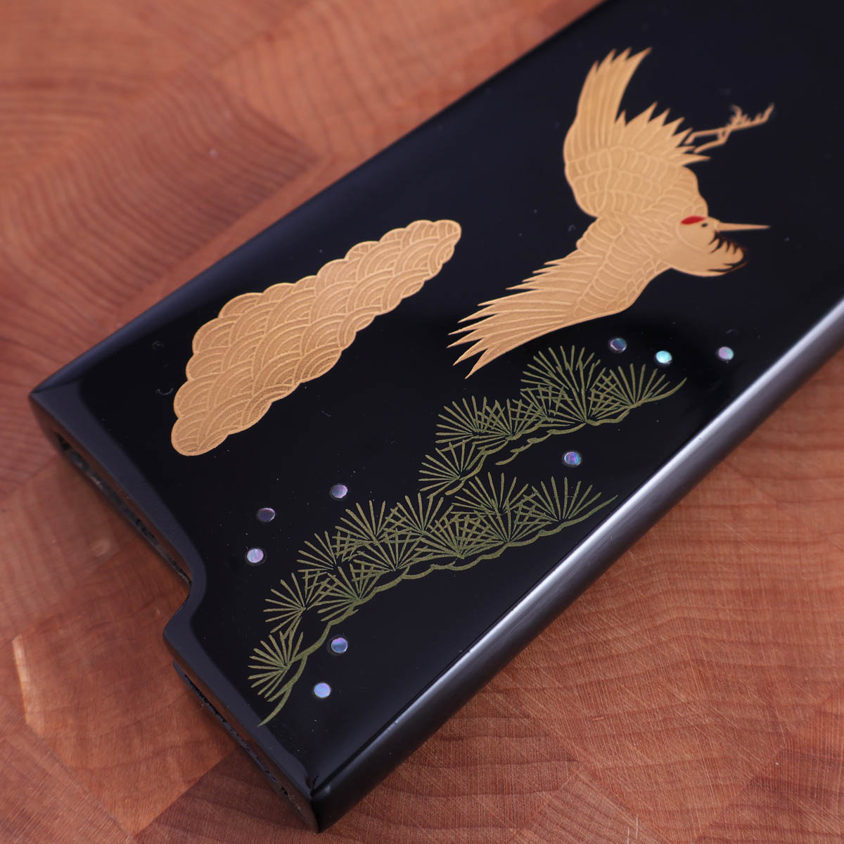 21cm Kokkekniv (gyoto), "Golden Crane" damask, R2 - SAJI — bilde 7