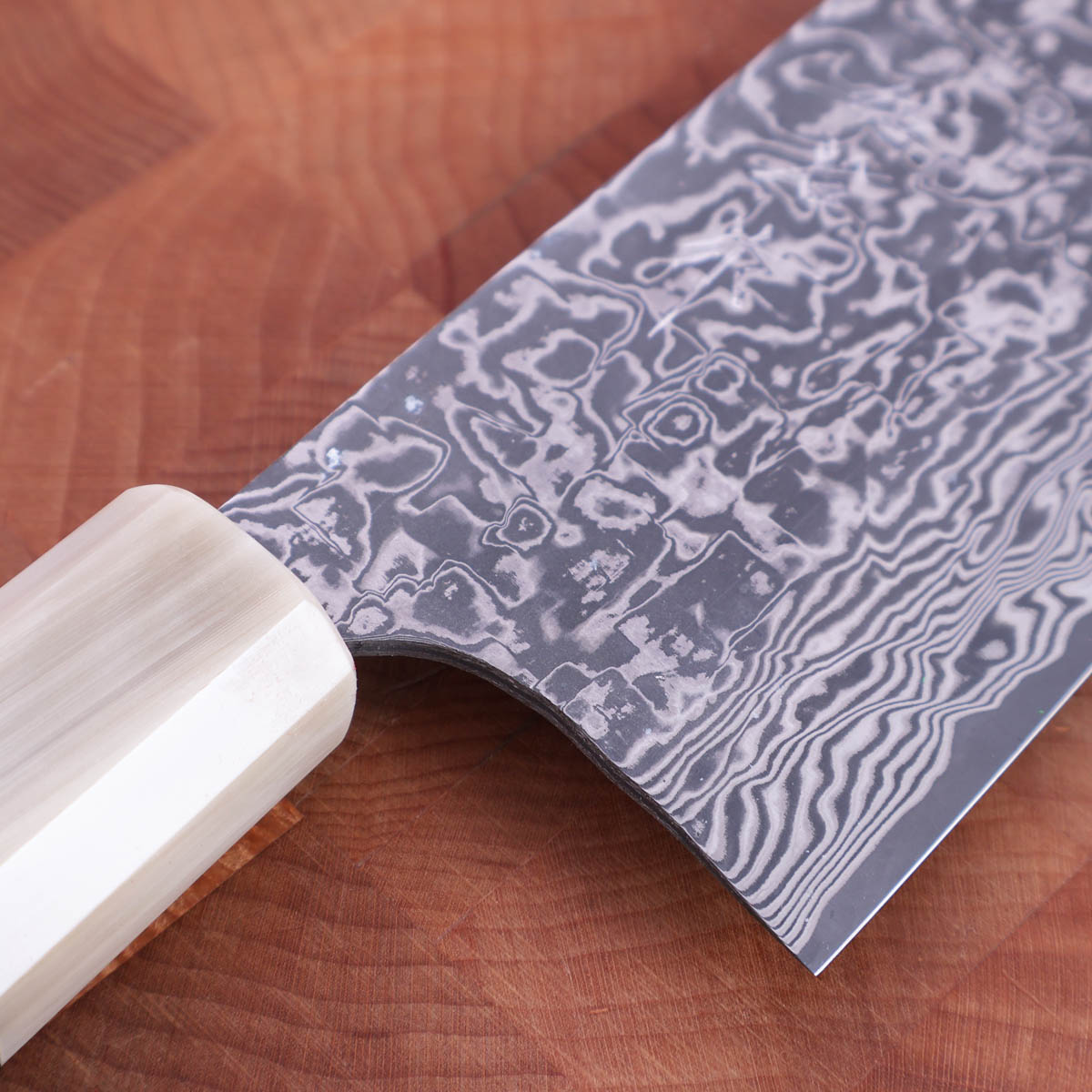16,5cm Grønnsakskniv (Nakiri) Kurouchi m/damask, R2 - SAJI — bilde 2