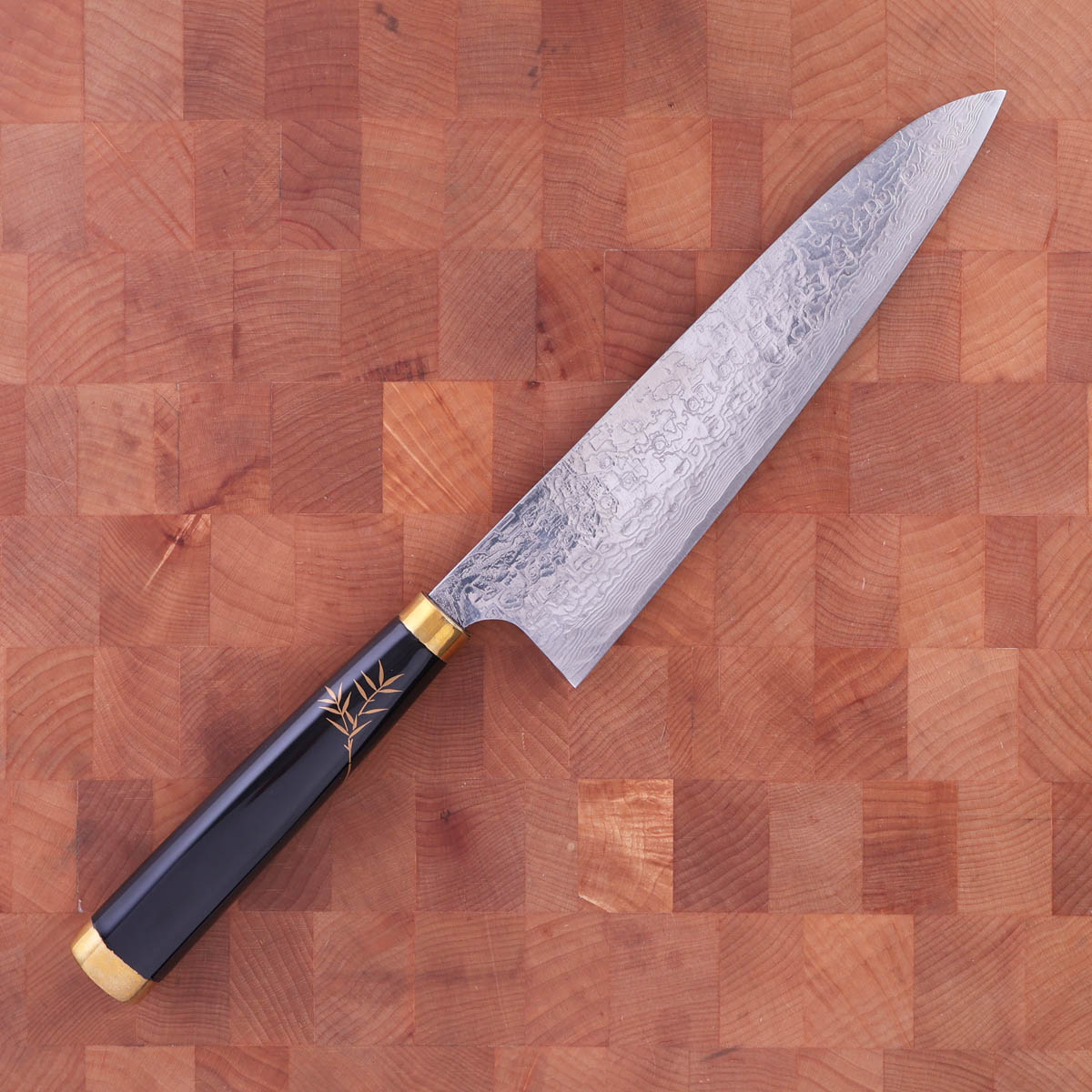 21cm Kokkekniv (gyoto), "Golden Crane" damask, R2 - SAJI — bilde 4