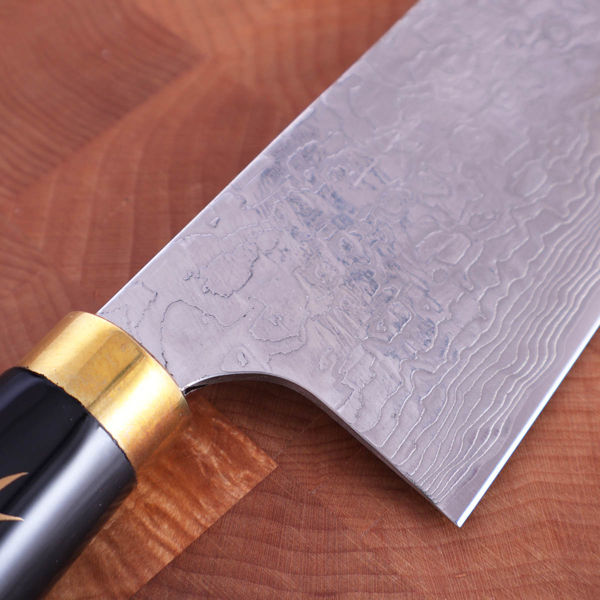 21cm Kokkekniv (gyoto), "Golden Crane" damask, R2 - SAJI — bilde 2