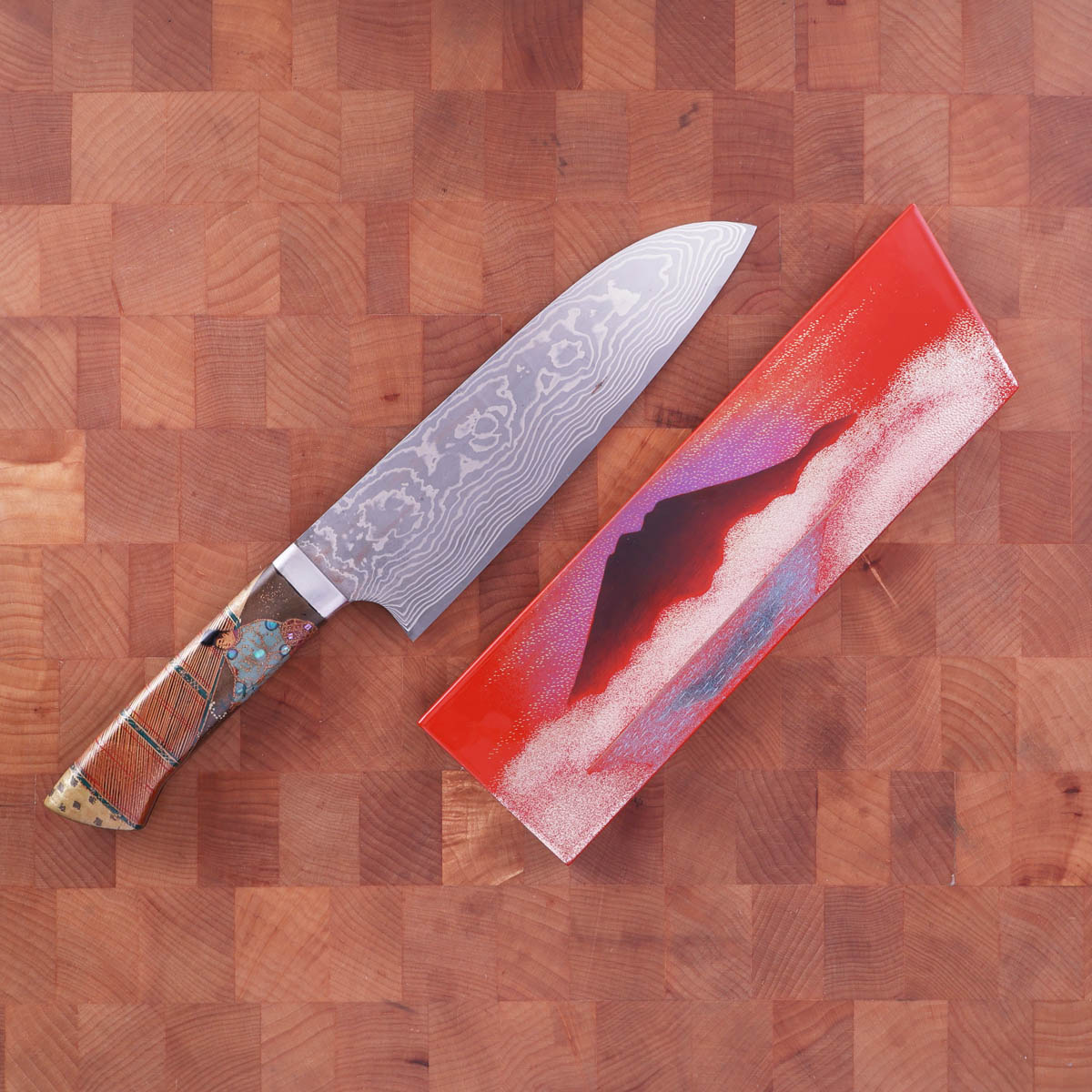 18cm Grønnsakskniv (santoku) "Genji Monogatari", VG10 - SAJI