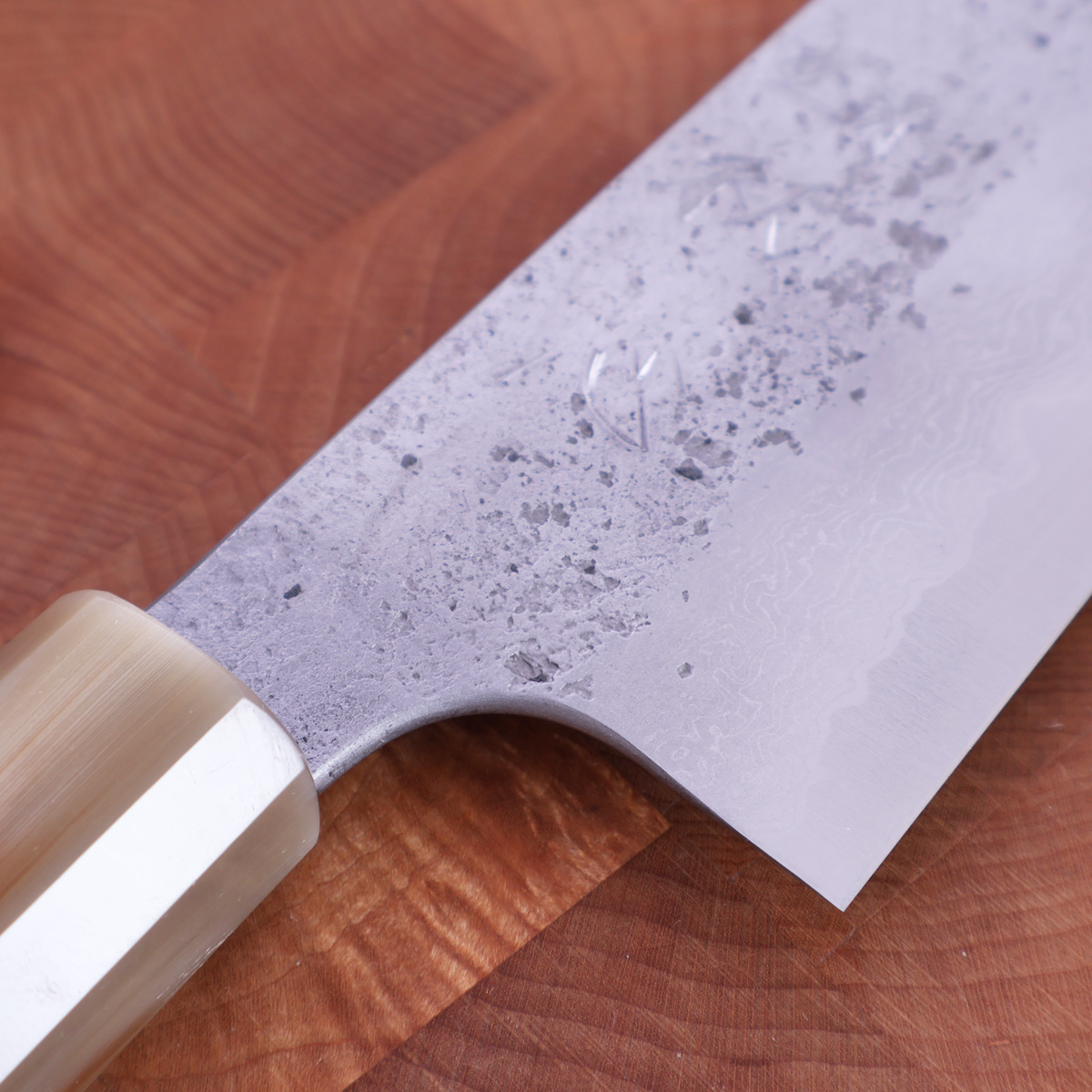 24cm Kokkekniv (gyoto), Aogami II Damask - HATSUKOKORO — bilde 2