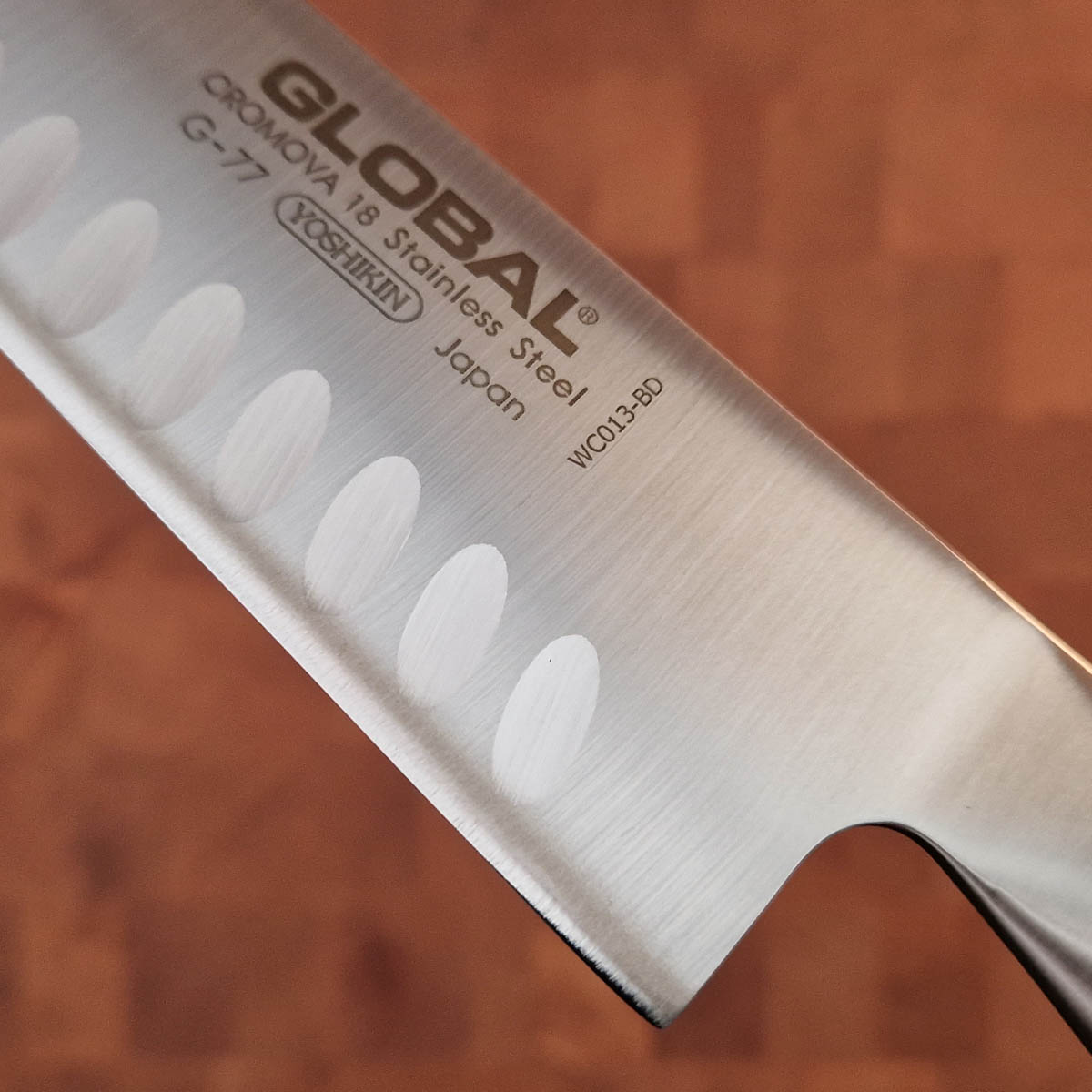 20cm Kokkekniv (gyoto) m/dimpler - GLOBAL — bilde 2