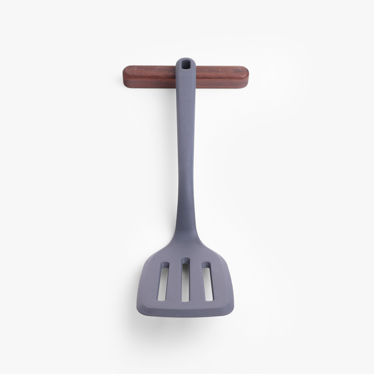 Stekespade 31cm med riller, sort Silikon - WEIS — bilde 3