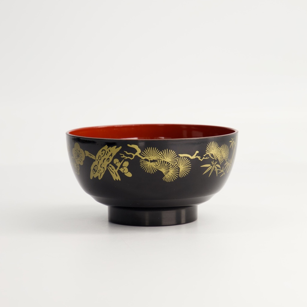 Ris skål "Lacquerware" 11.5cm, black/red - Tokyo Design Studio — bilde 3