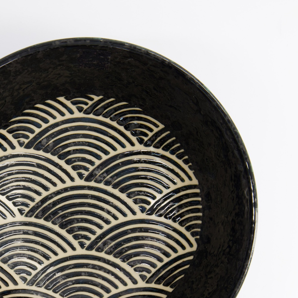 Ramen Skål "Masamura Seikaiha Black", 1250ml - Tokyo design studio — bilde 4