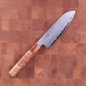 16.5cm Santoku "Kaishin Black", Ginsan III- NAKAMURA