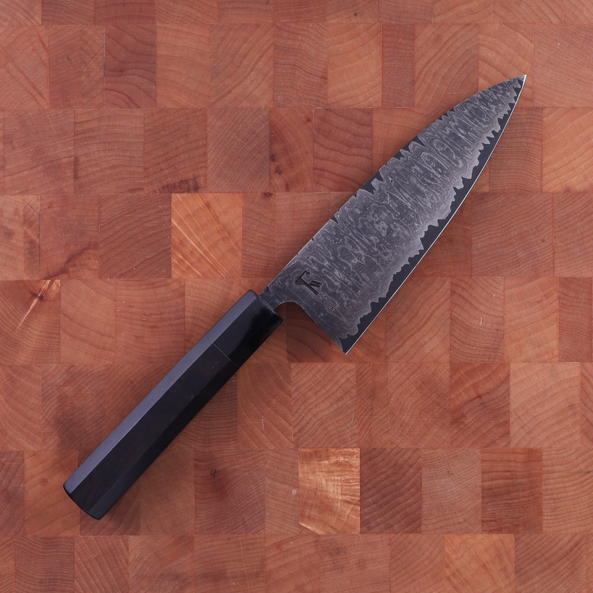 14cm Universalkniv (petty) nr.1, damask - Thulesius Works — bilde 1