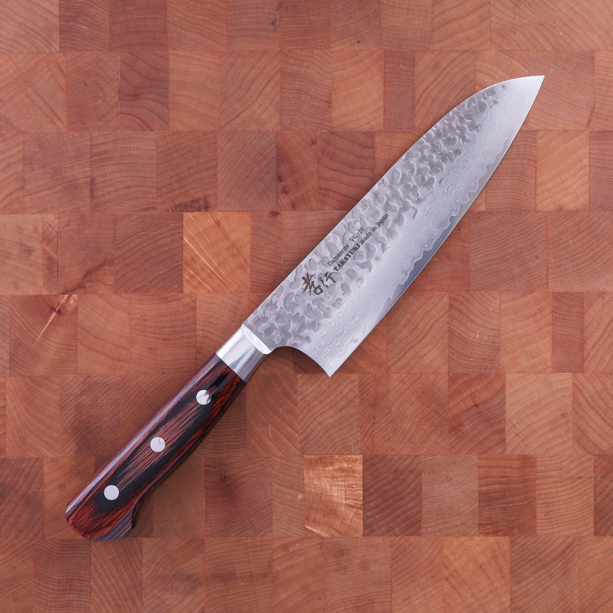 18cm Grønnsakskniv (santoku), Western/Damask, VG10 - Sakai Takayuki