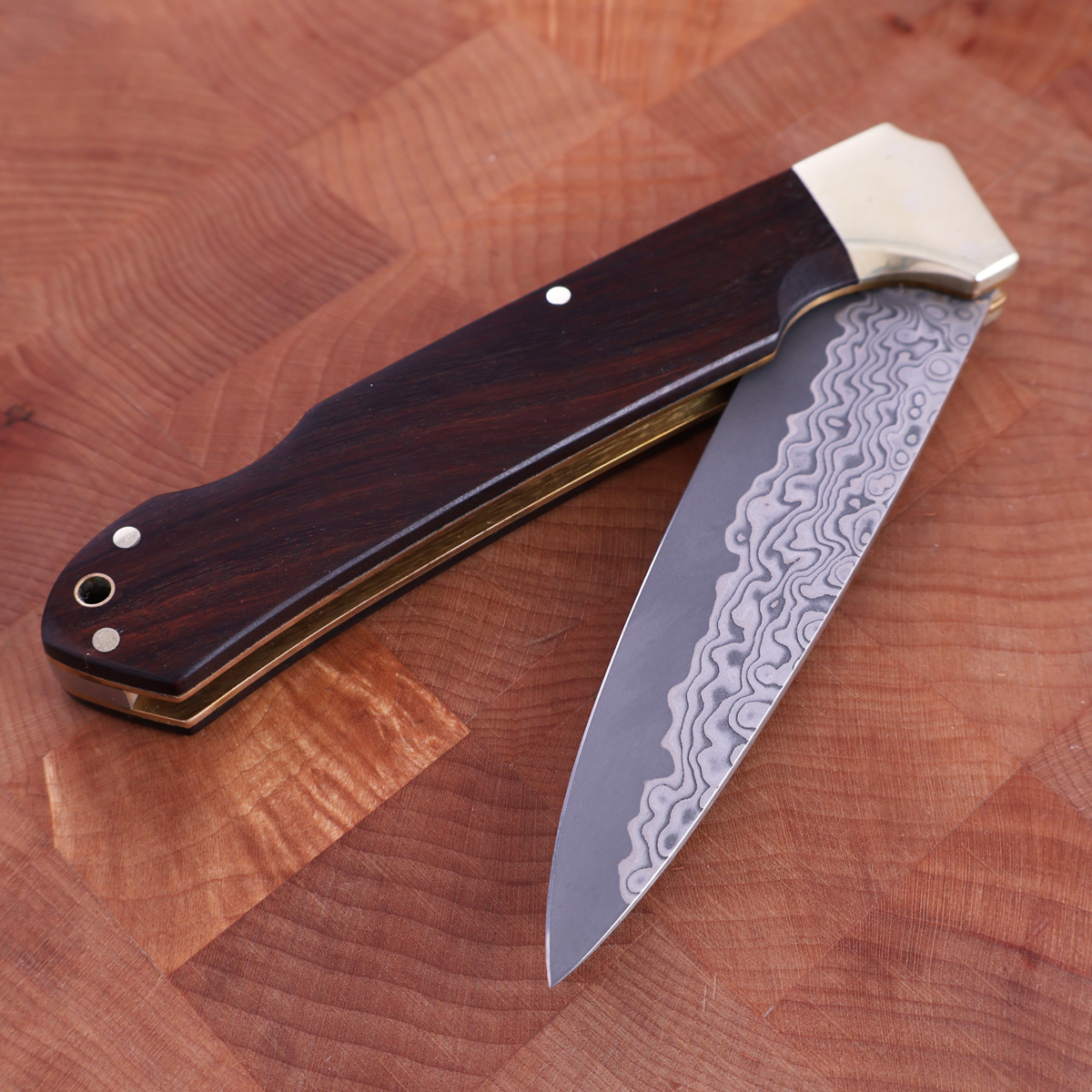 Foldekniv m/ damask, VG10 - SAJI — bilde 5