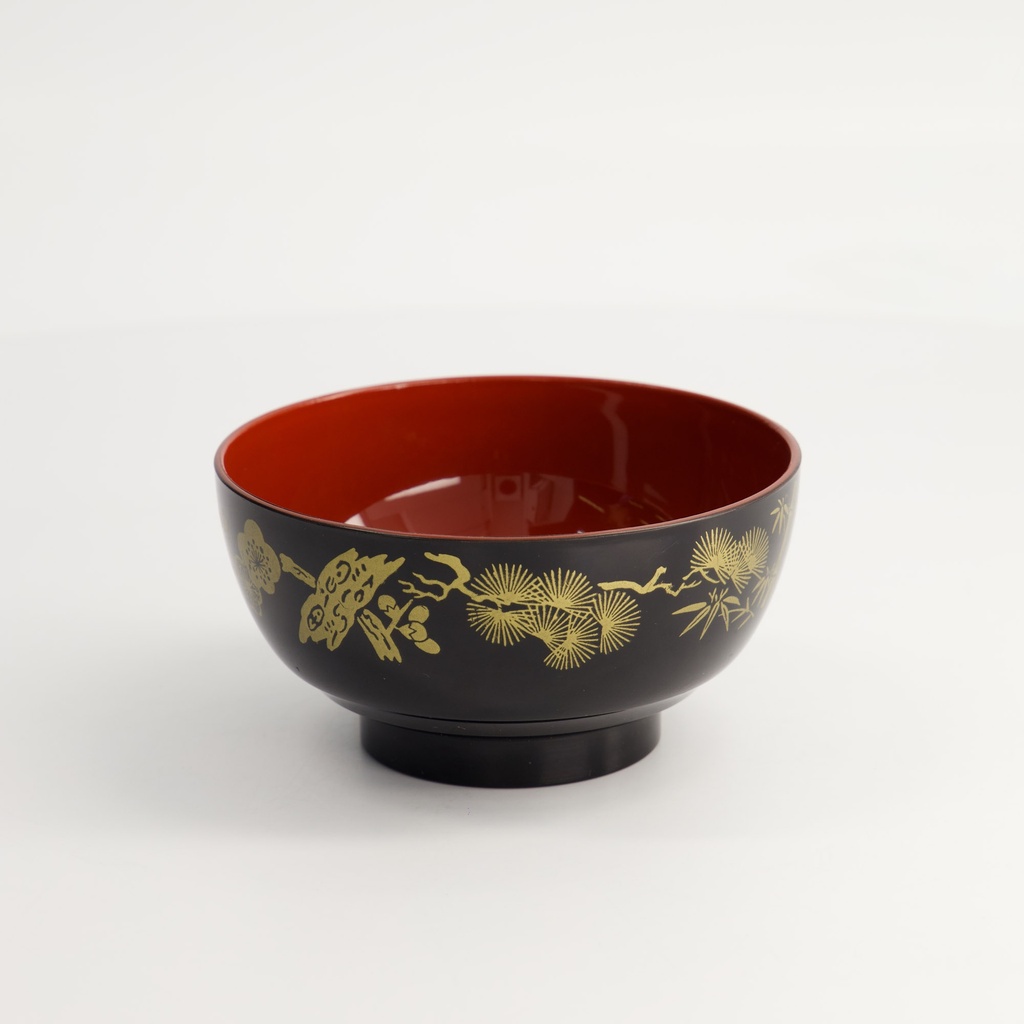 Ris skål "Lacquerware" 11.5cm, black/red - Tokyo Design Studio — bilde 1