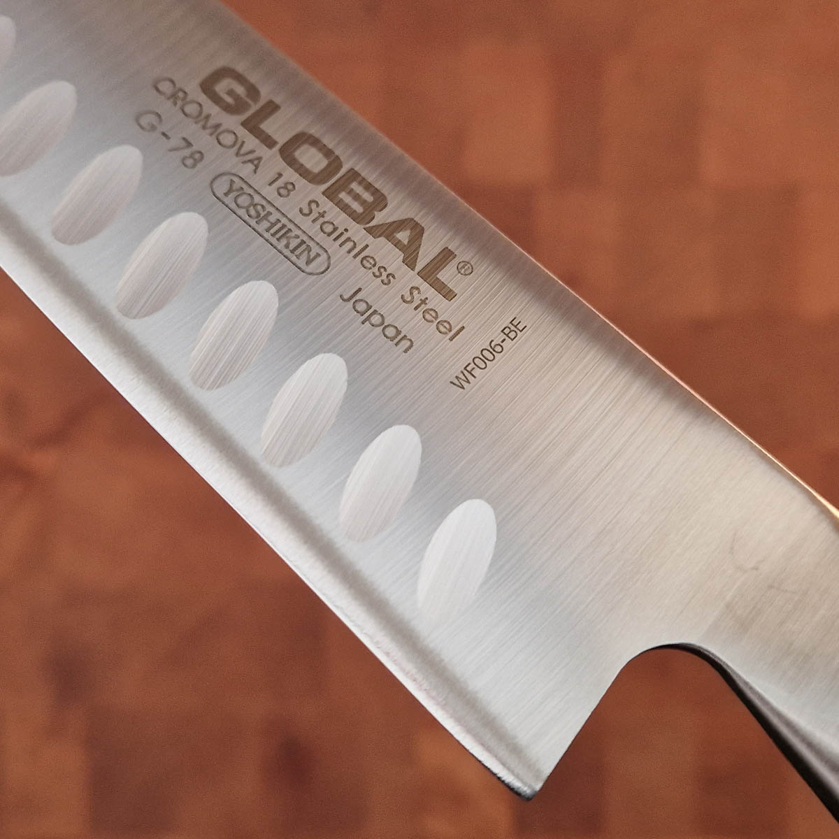 18cm Kokkekniv (gyoto) m/dimpler - GLOBAL — bilde 2