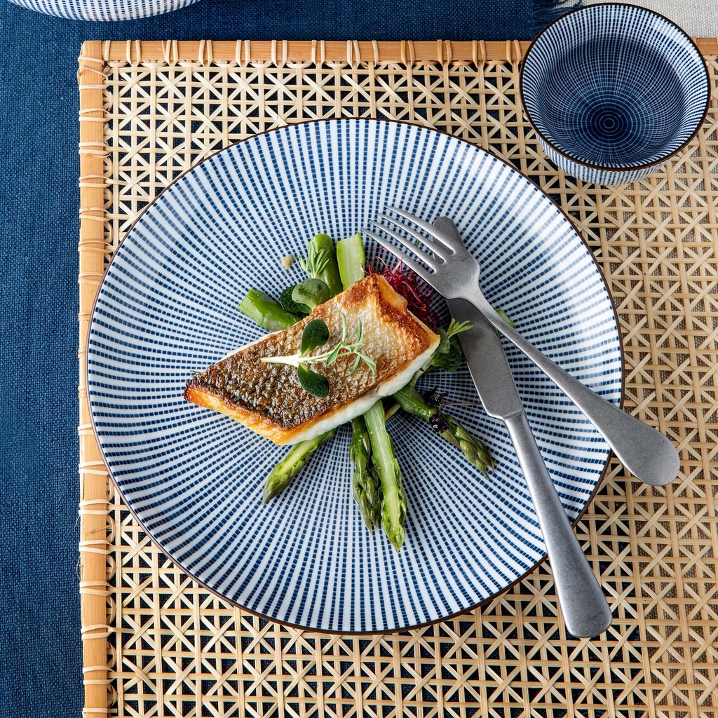 Tallerken "Sandan Blue" 25cm - Tokyo Design Studio — bilde 4