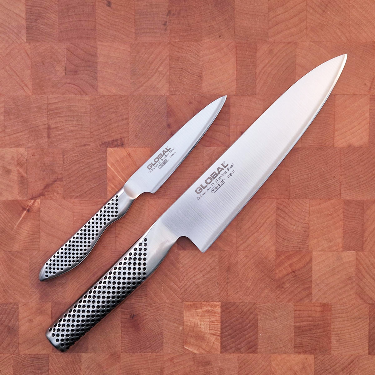 Knivsett 2 deler, 18cm & 9cm - GLOBAL — bilde 1
