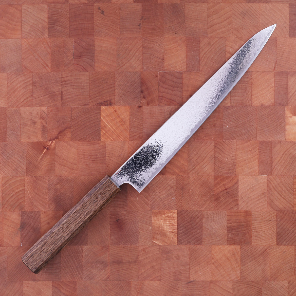 24cm Sujihiki, Mirror Damask, Eik, VG10 - HARUYUKI