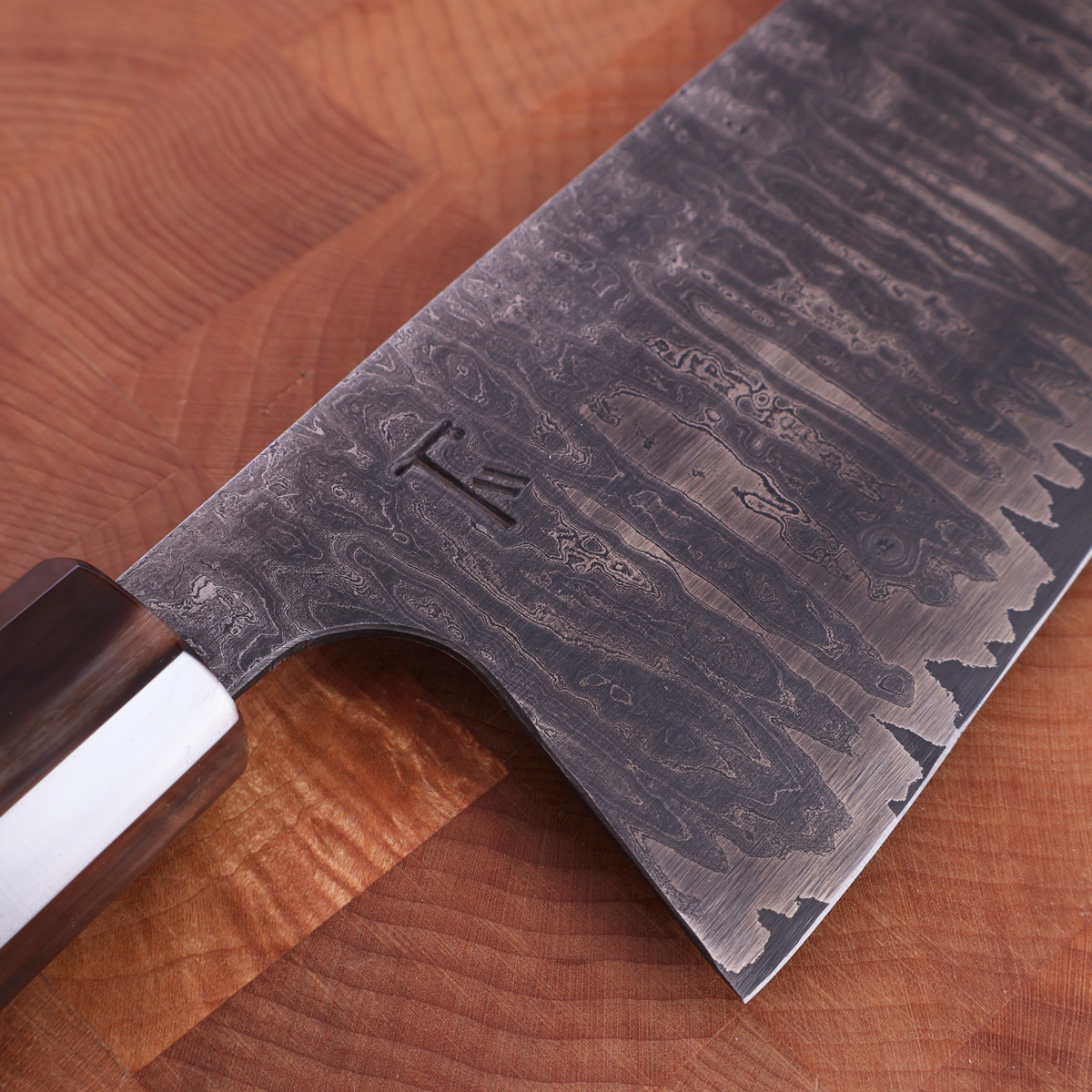 21cm Kokkekniv (gyoto) nr.1, damask - Thulesius Works — bilde 2