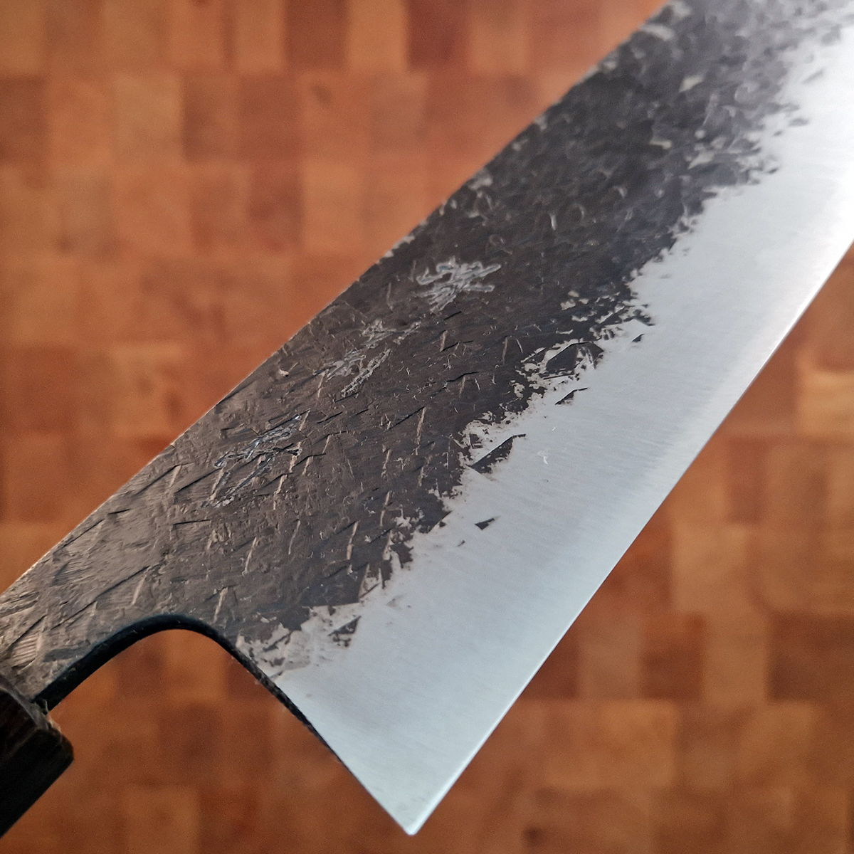 18cm Grønnsakskniv (Nakiri) Aogami II, Kurochi - MINOMO KAJIYA — bilde 2