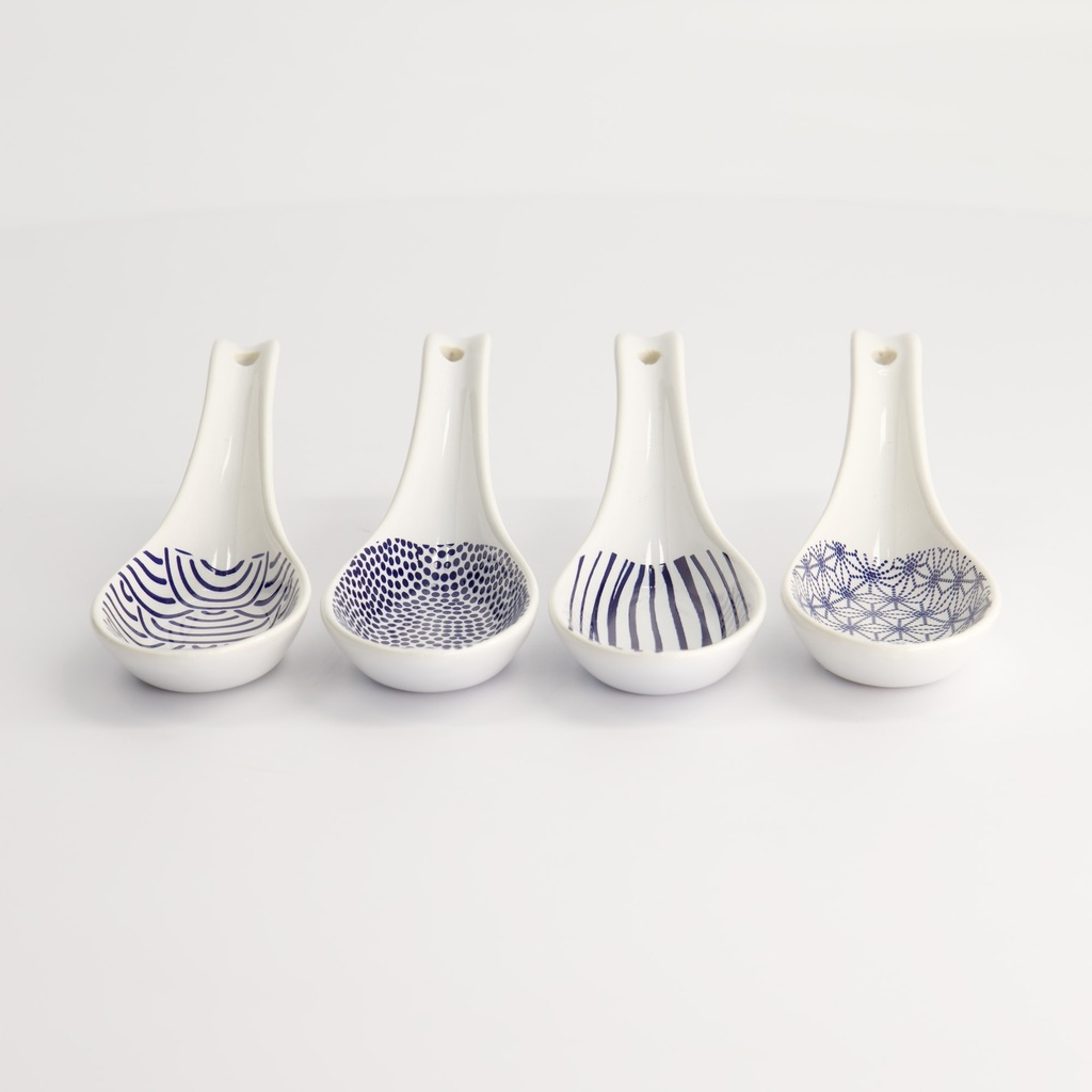 4 stk. Ramenskjer i gaveeske "Nippon Blue" - Tokyo design studio — bilde 3