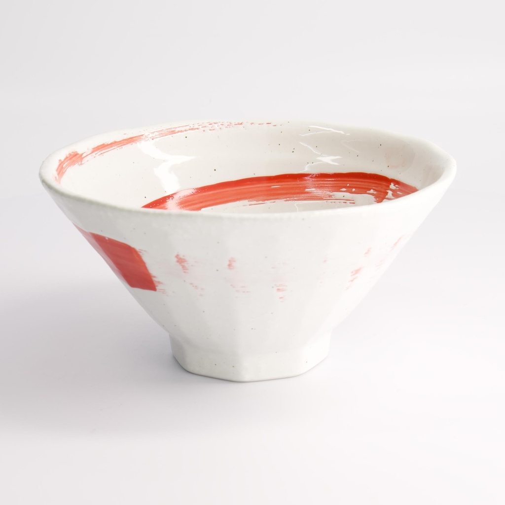 Ramenskål "Maru", Red/white, 650ml - Tokyo design studio — bilde 1