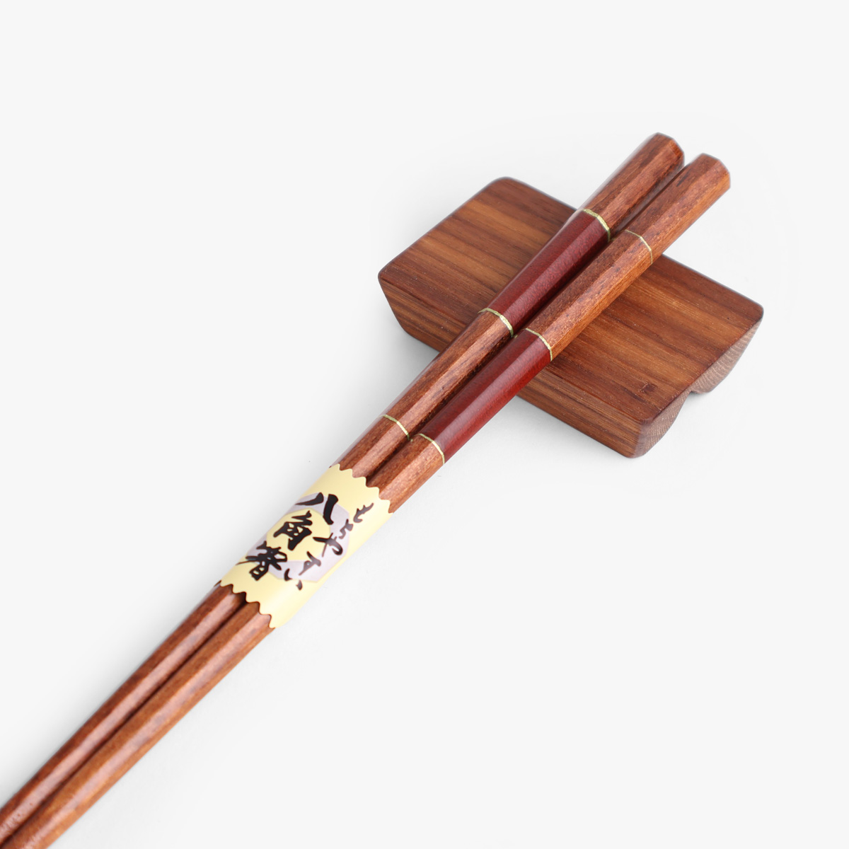 Spisepinner, japanske, Asuka Ichimatsu rød, 1 par - IRODORI — bilde 2