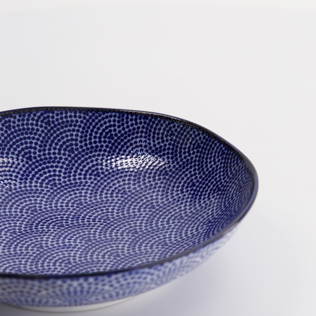Pastatallerken, Nippon Blue "dots", 21x5.2cm - Tokyo Design Studio — bilde 2