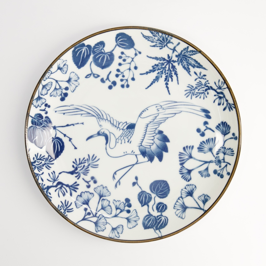 Tallerken, Flora Japonica "crane" 25.7x3cm - Tokyo Design Studio — bilde 2
