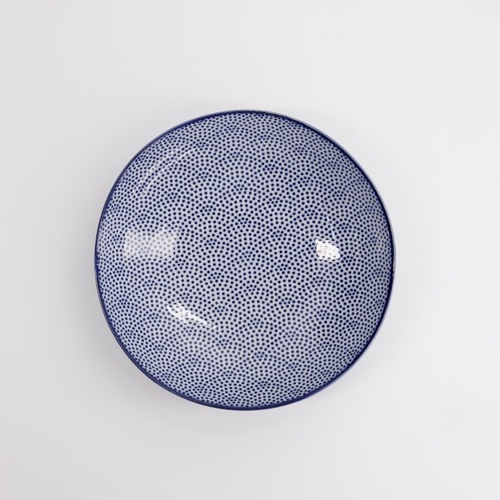 Pastatallerken, Nippon Blue "dots", 21x5.2cm - Tokyo Design Studio — bilde 2