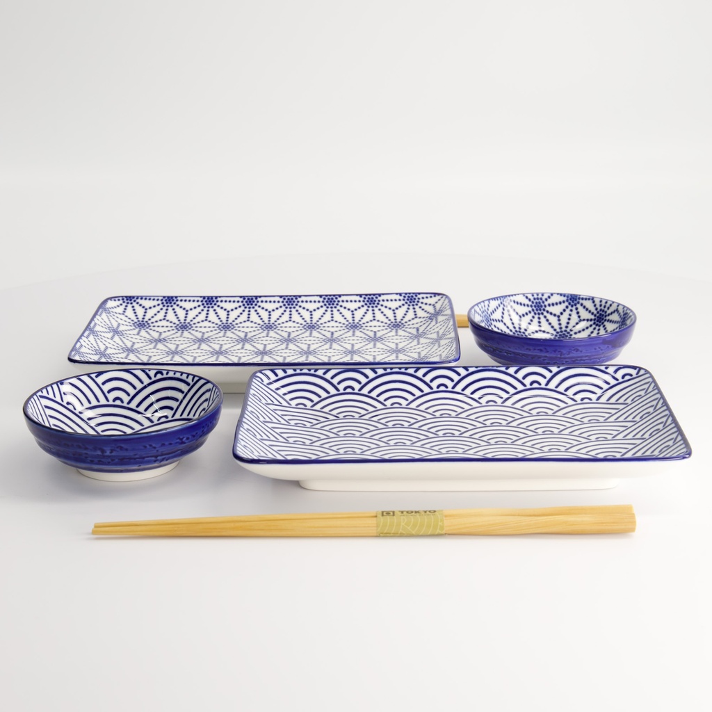 Gavesett, 6 deler, Nippon Blue "stars + wave" - Tokyo Design Studio — bilde 3