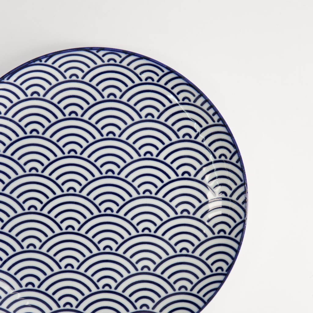 Tallerken, Nippon Blue "wave" 20.6x2.2cm - Tokyo Design Studio — bilde 4