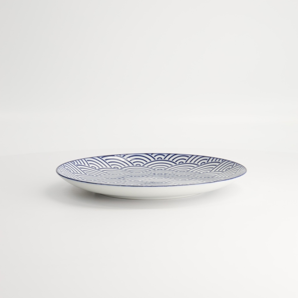 Tallerken, Nippon Blue "wave" 20.6x2.2cm - Tokyo Design Studio — bilde 3