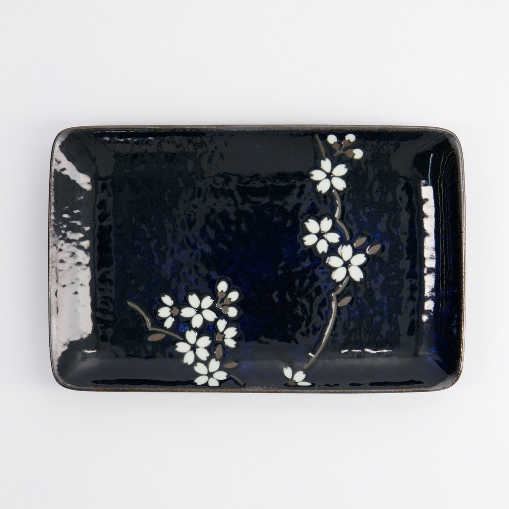 Tallerken "Cobalt Blue", Sakura, 20.5x13.2x2.5cm - Tokyo Design Studio — bilde 2